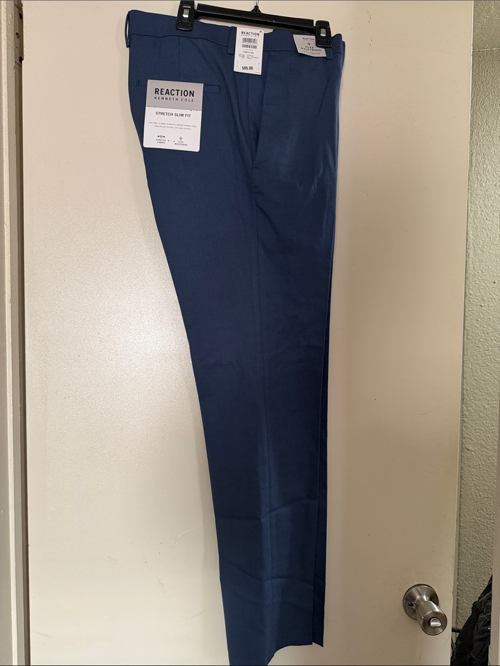 Reaction Kenneth Cole Men's Slim Dress Pants - Deep Navy